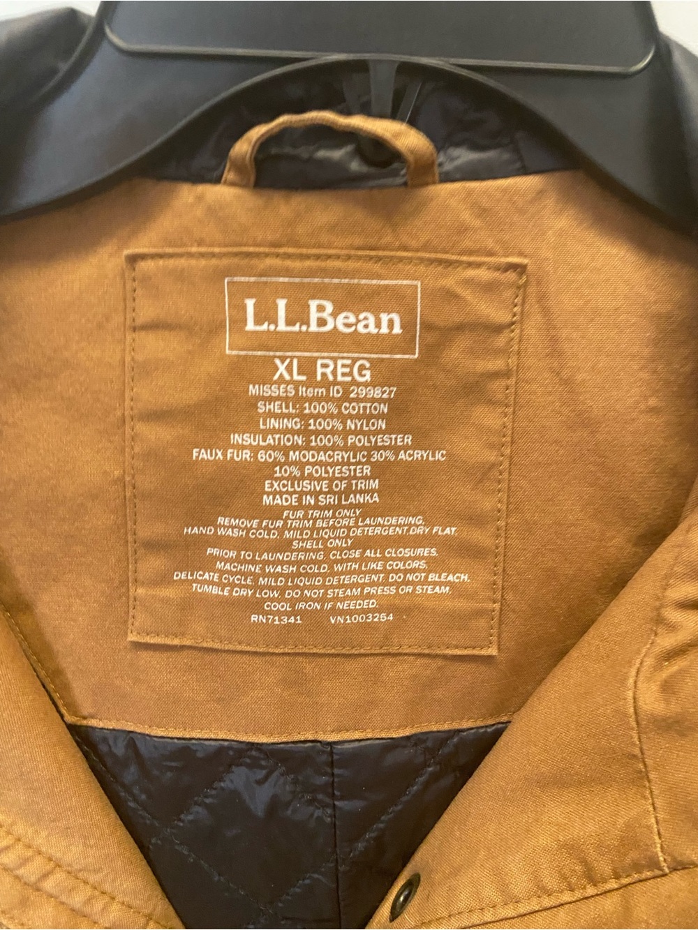 LL Bean Hooded Country Chore Jacket - Picture 3 of 10